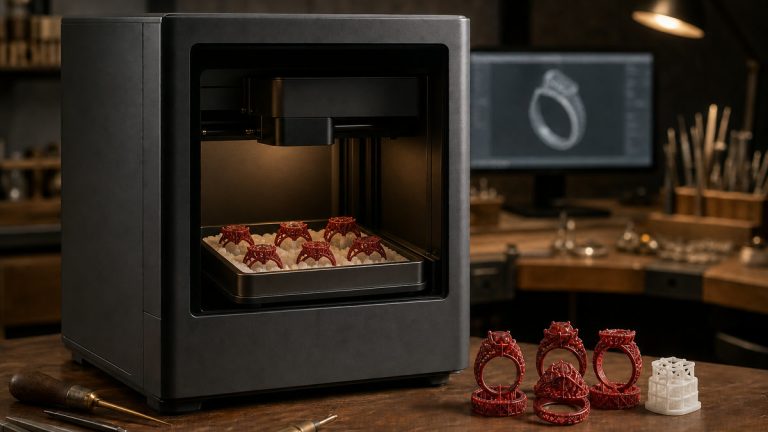A impressão 3D mudou novamente: impressora de cera que cabe em pequenas fábricas e joalherias